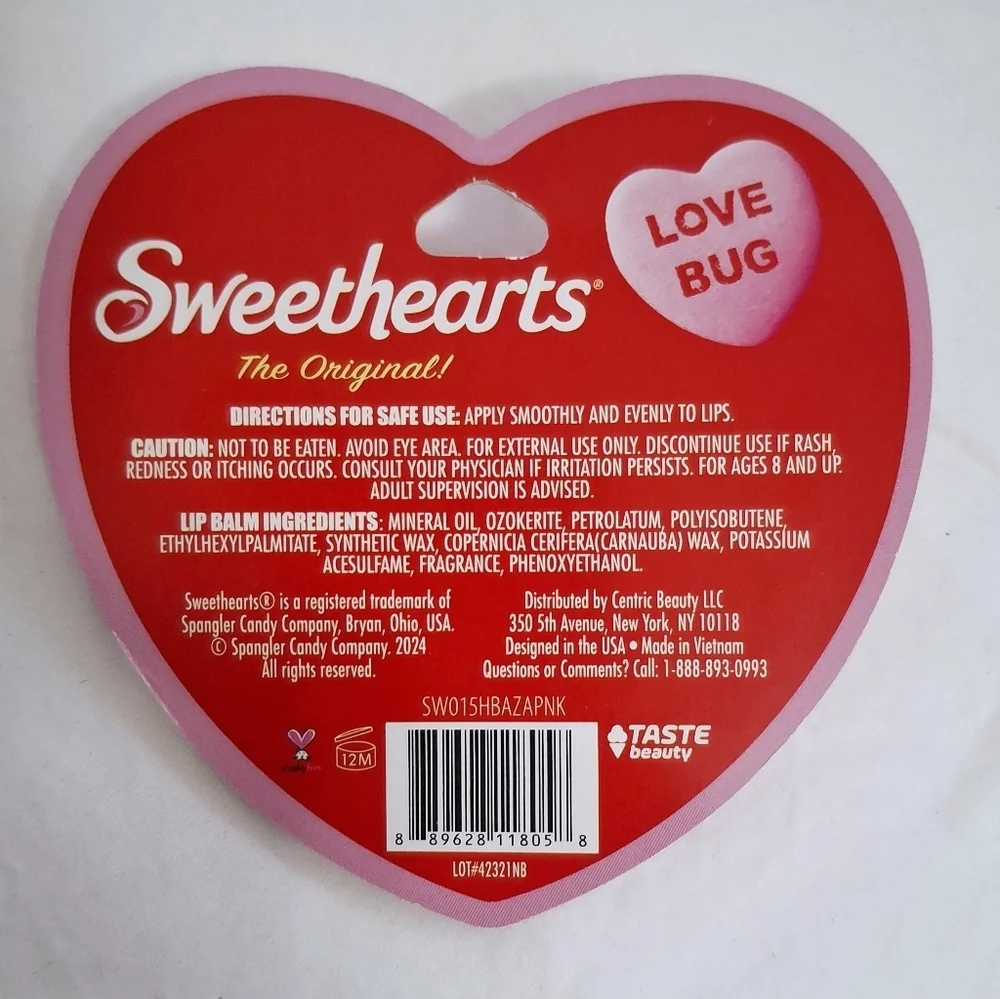 Sweethearts Cherry Flavored Valentines Day Lip Balm